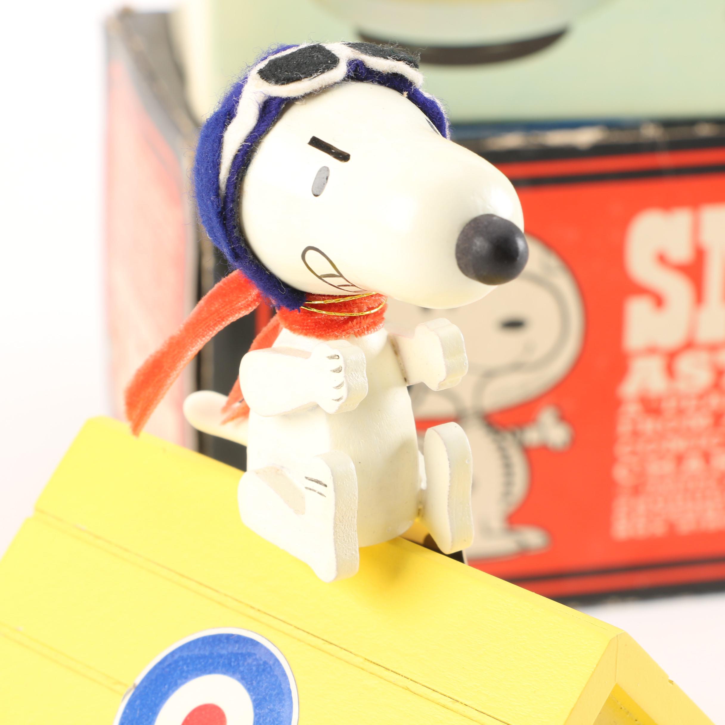 1960s United Feature Syndicate "Snoopy Astronaut" Doll and Schmid Music Box
