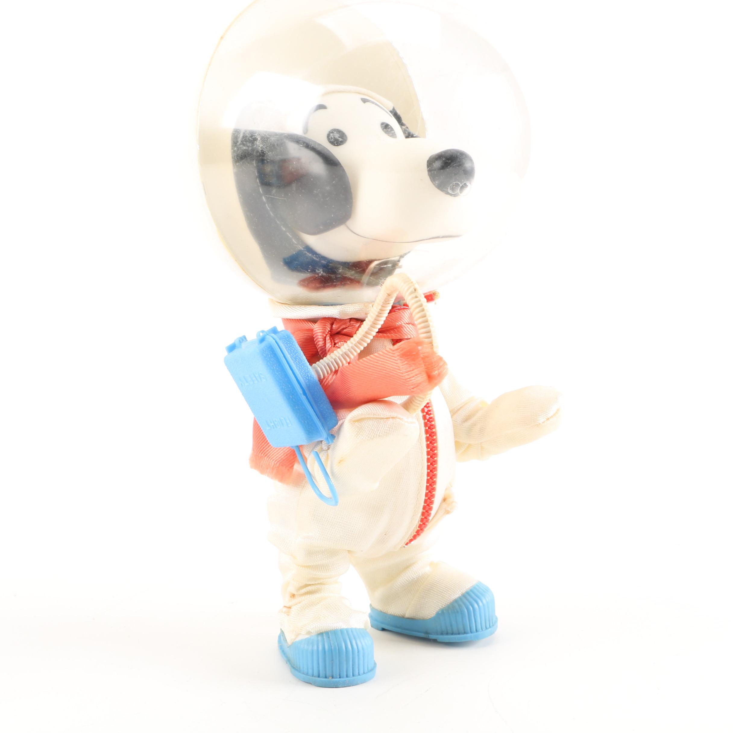 1960s United Feature Syndicate "Snoopy Astronaut" Doll and Schmid Music Box