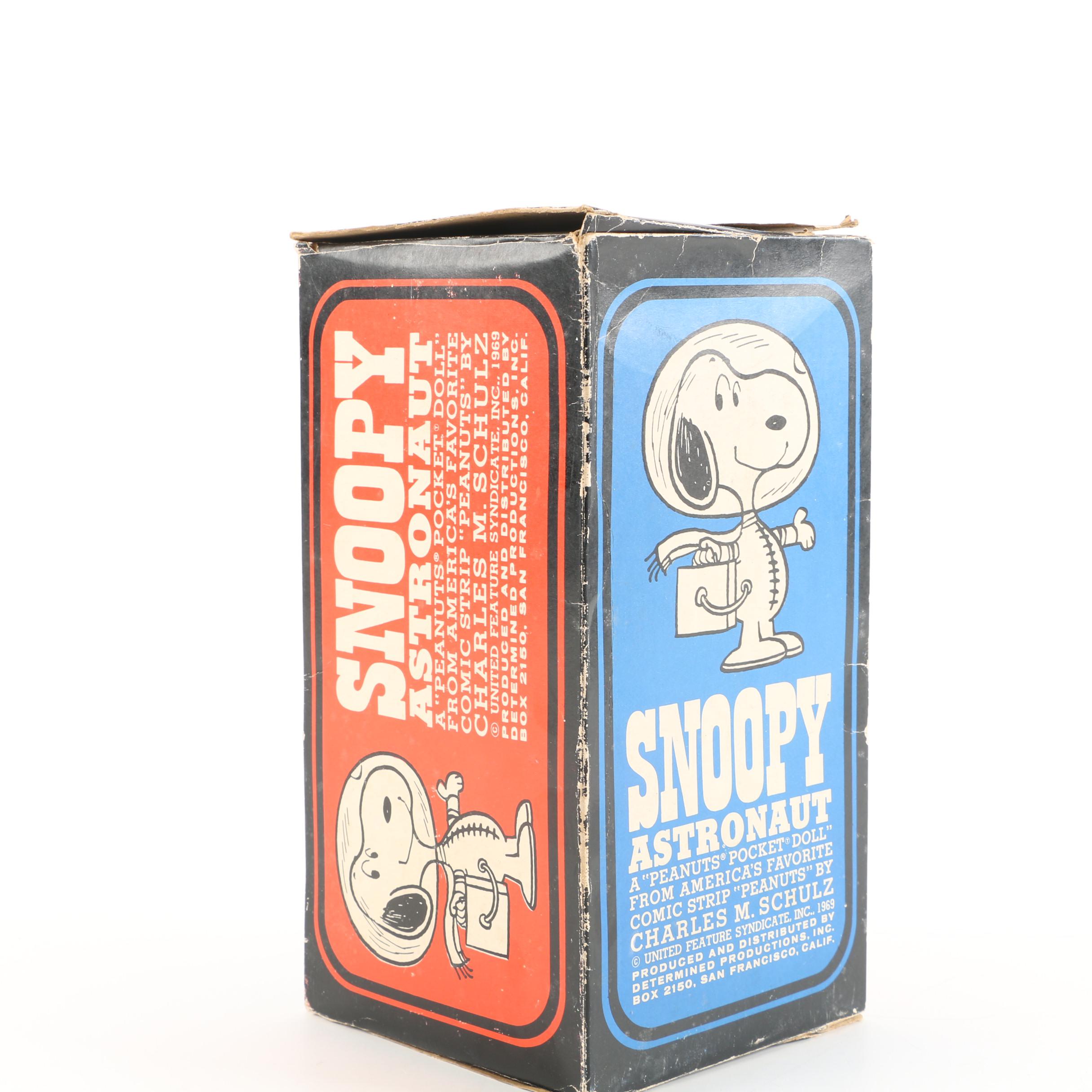 1960s United Feature Syndicate "Snoopy Astronaut" Doll and Schmid Music Box