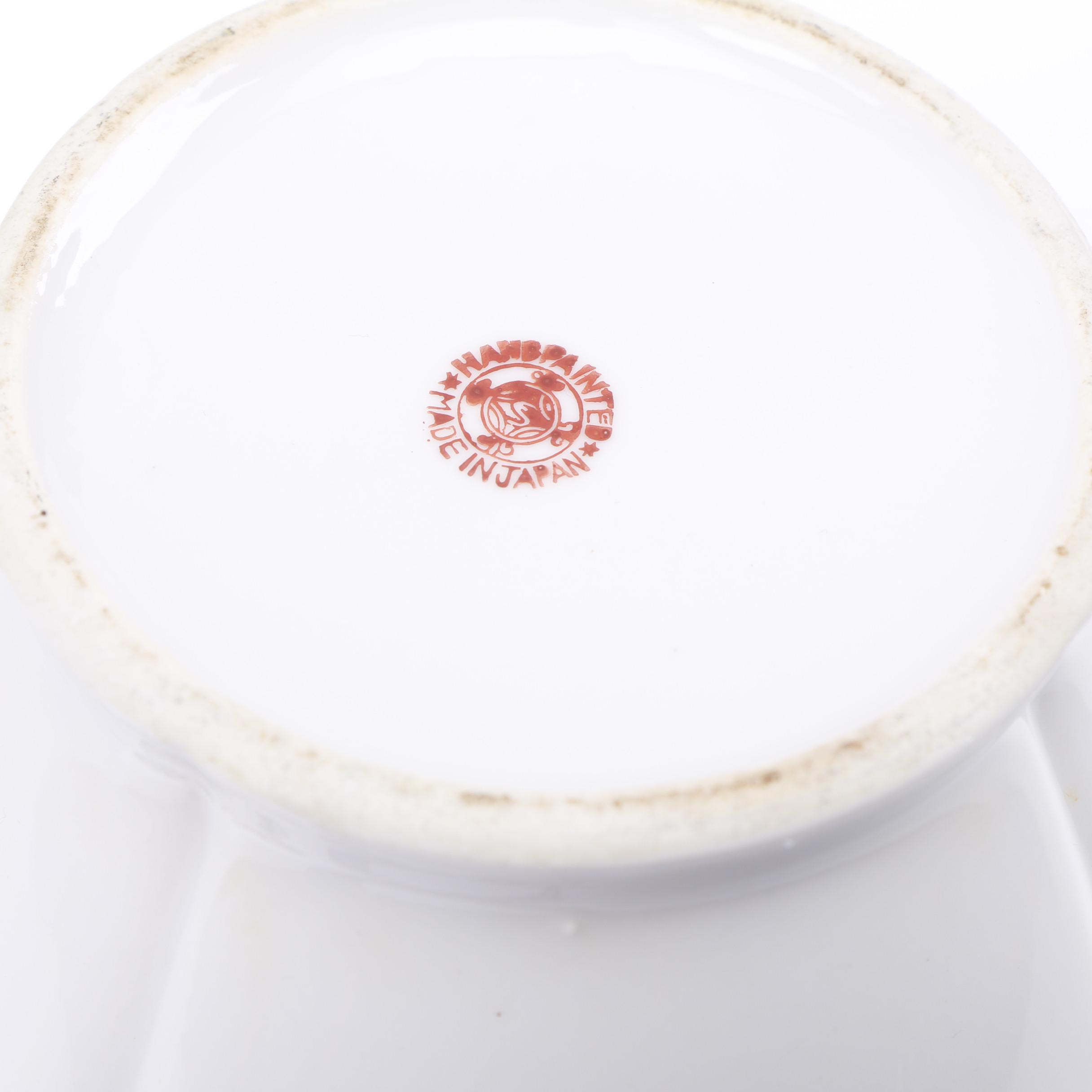 Vintage Japanese Hand-Painted Lusterware Porcelain Teapot