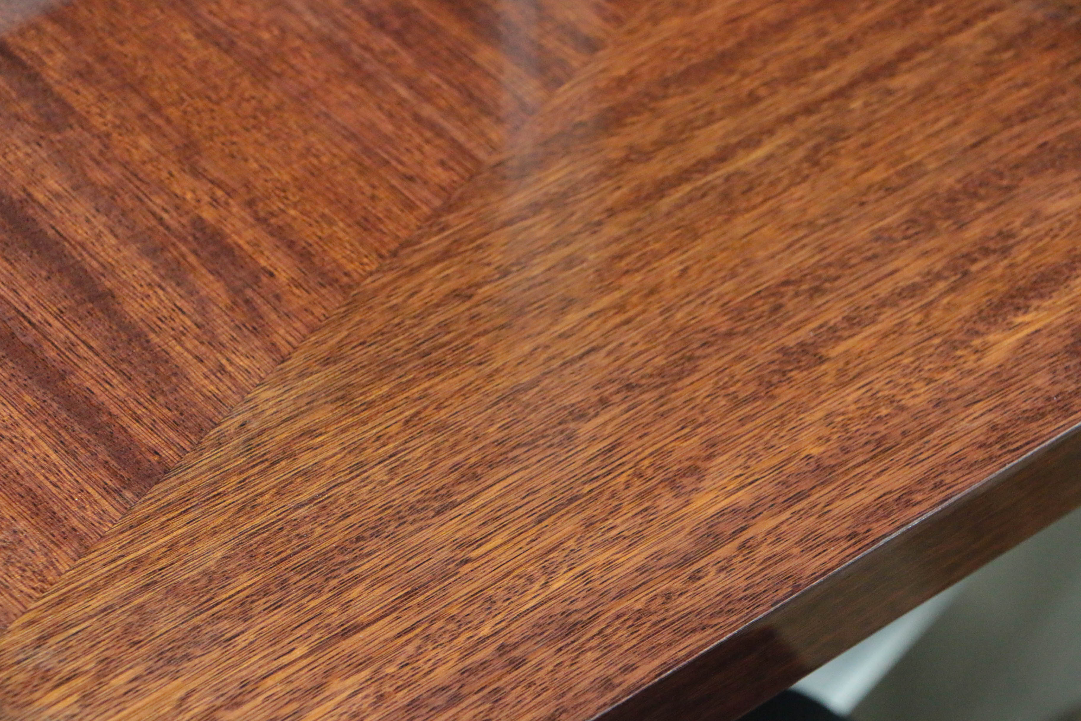 Excelsior Designs Rosewood and Steel Dining Table with Eight Beech Chairs