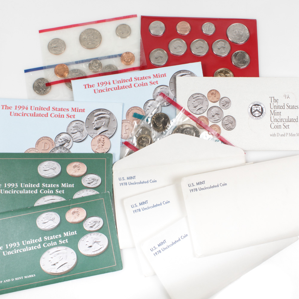 1978 to 2010 Uncirculated Coin Sets
