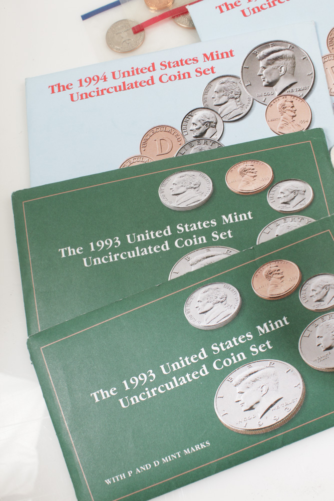 1978 to 2010 Uncirculated Coin Sets