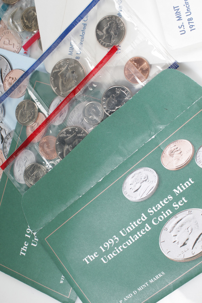 1978 to 2010 Uncirculated Coin Sets