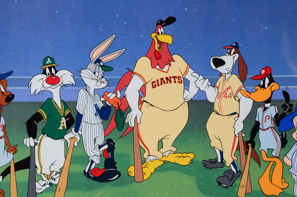 "Sluggers" and "World Champs" Looney Tunes Prints  COA