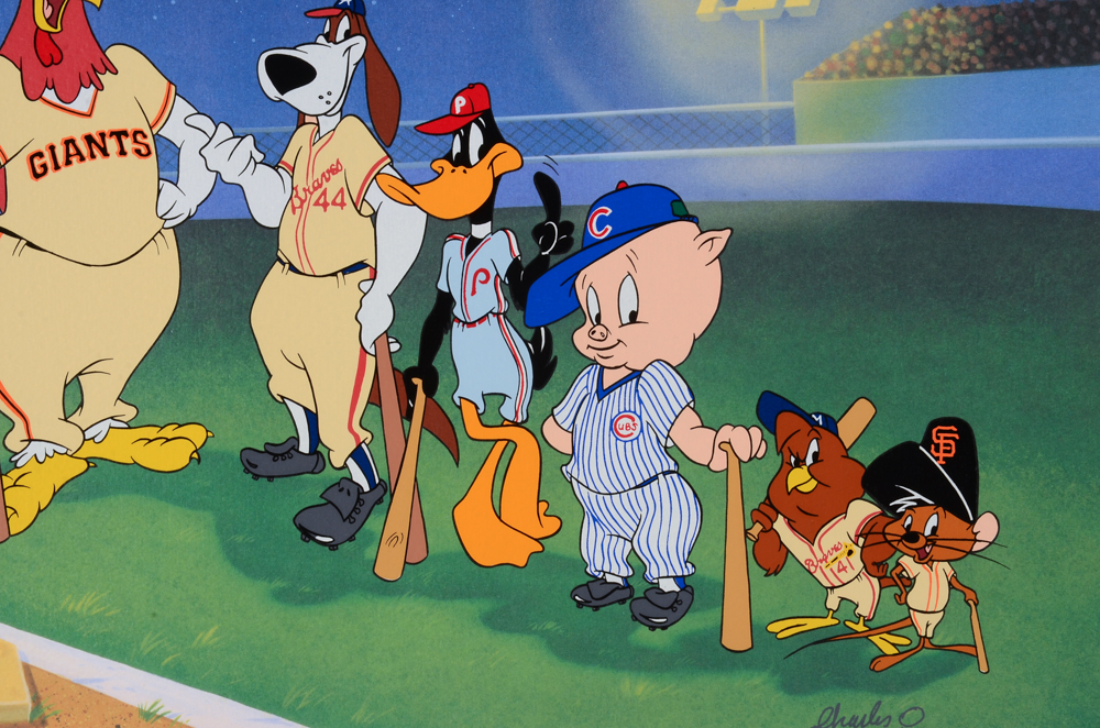 "Sluggers" and "World Champs" Looney Tunes Prints  COA