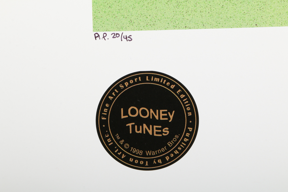 Two Reds Looney Tunes Lithographs  COAs