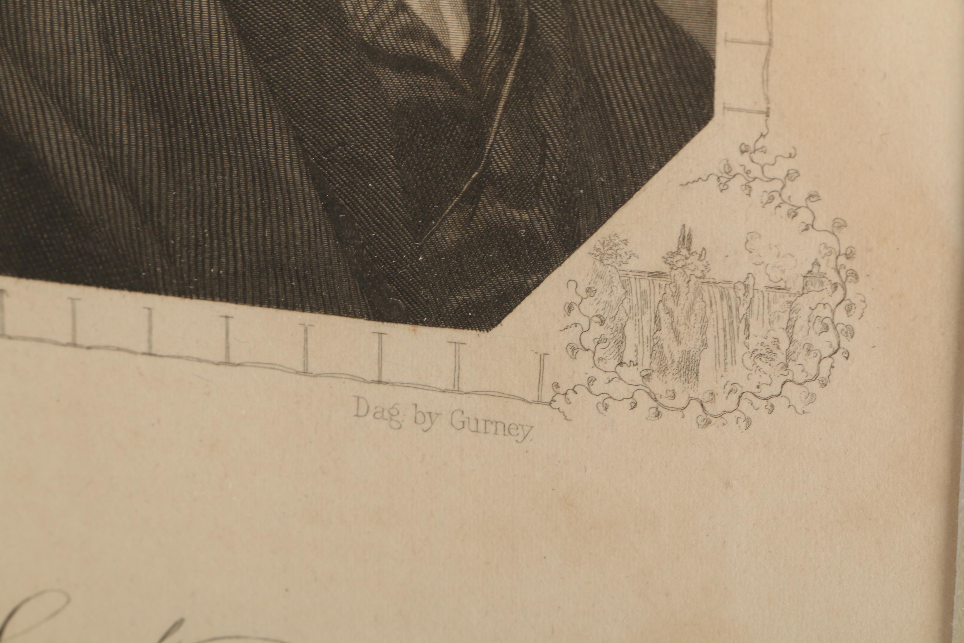 Waterman Ormsby Engraved Portrait of Inventor Samuel Morse