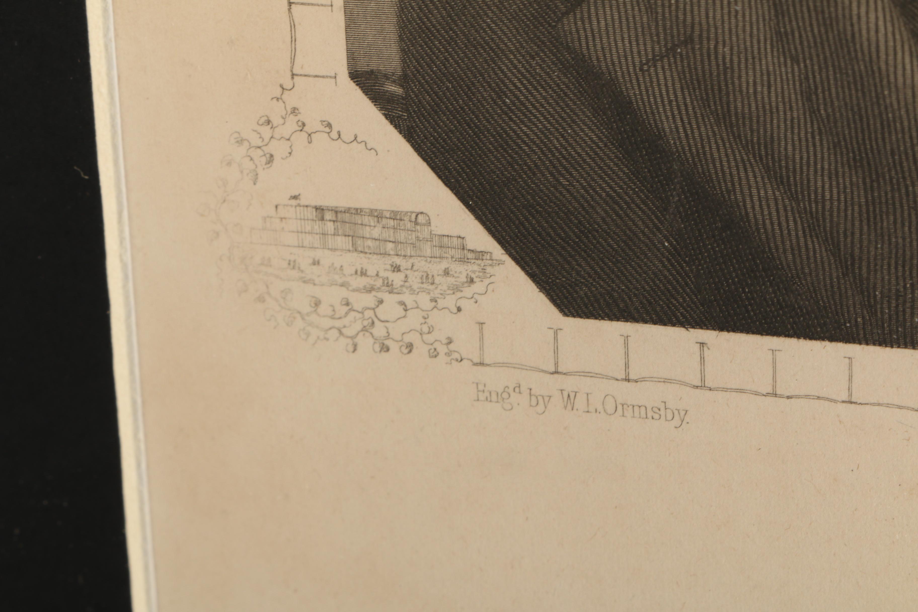 Waterman Ormsby Engraved Portrait of Inventor Samuel Morse