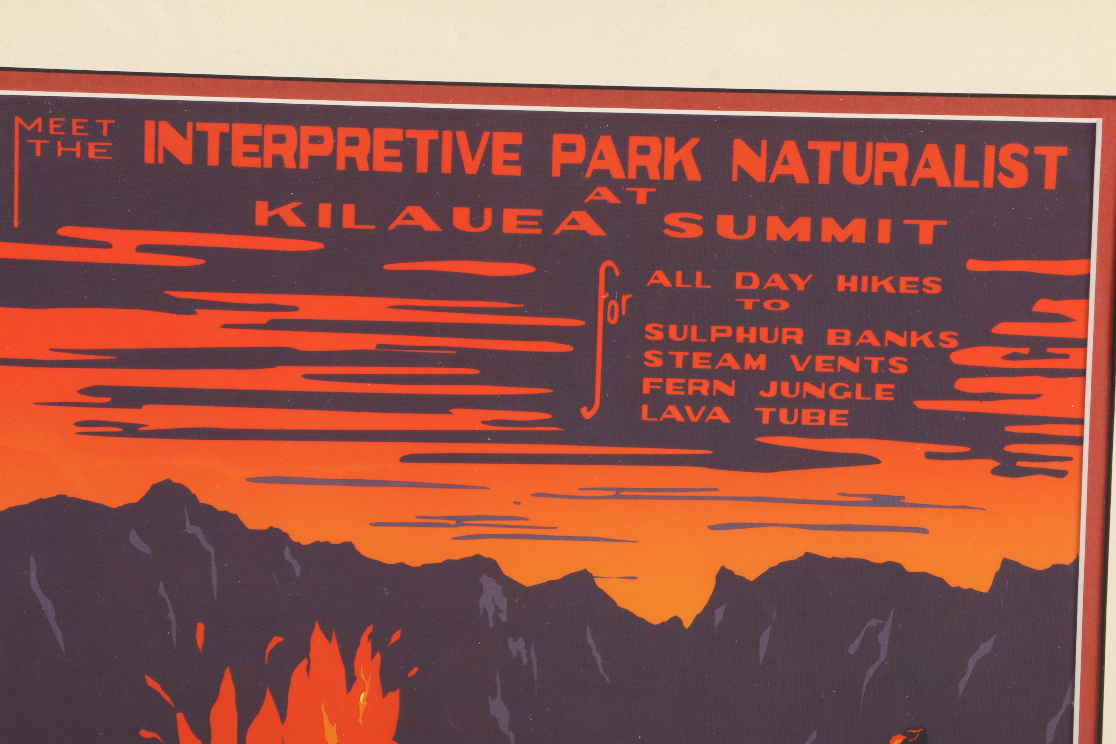Reproduction Print of WPA Travel Poster for Hawaii National Park