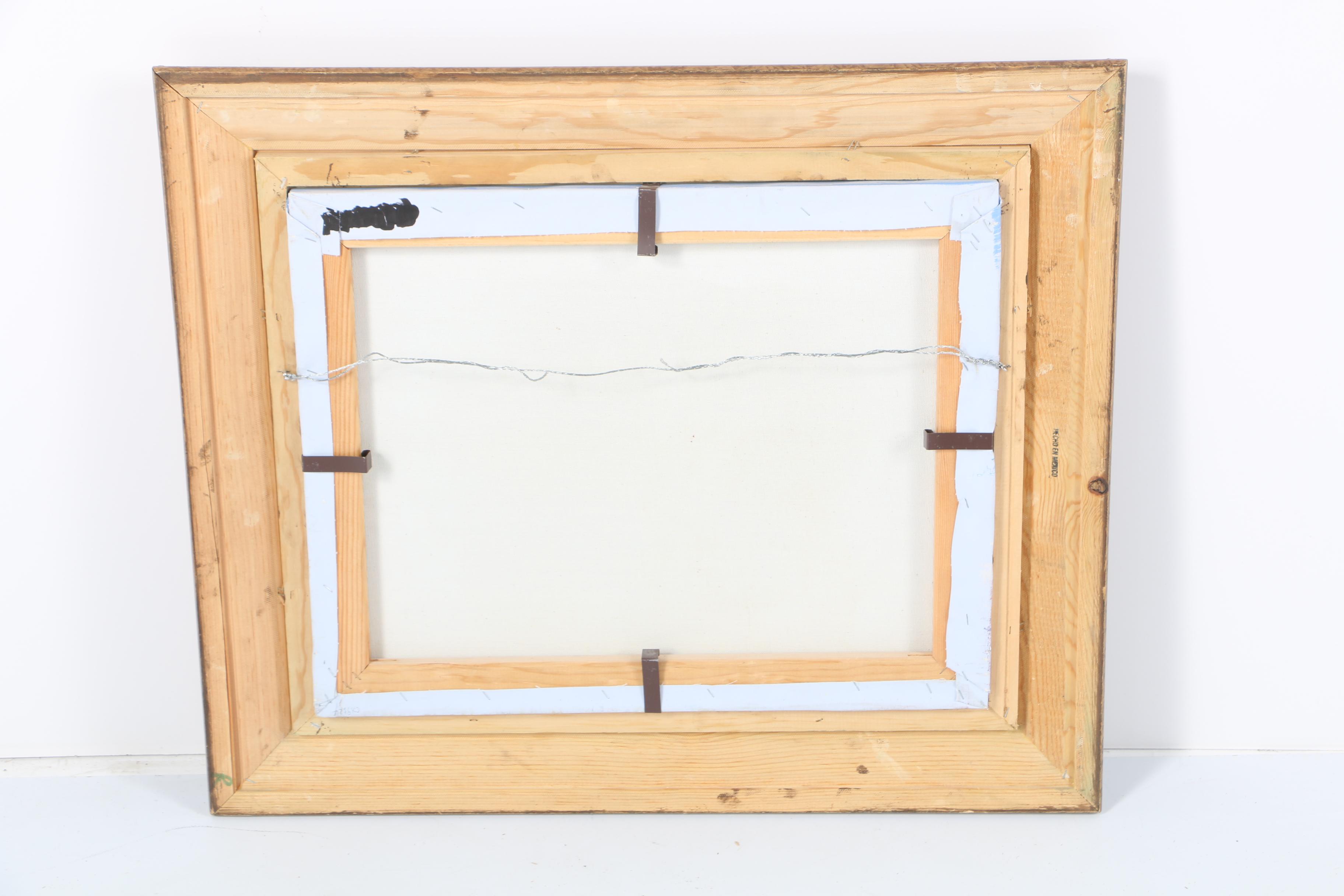 P. Watkins Acrylic Painting of Children on the Beach