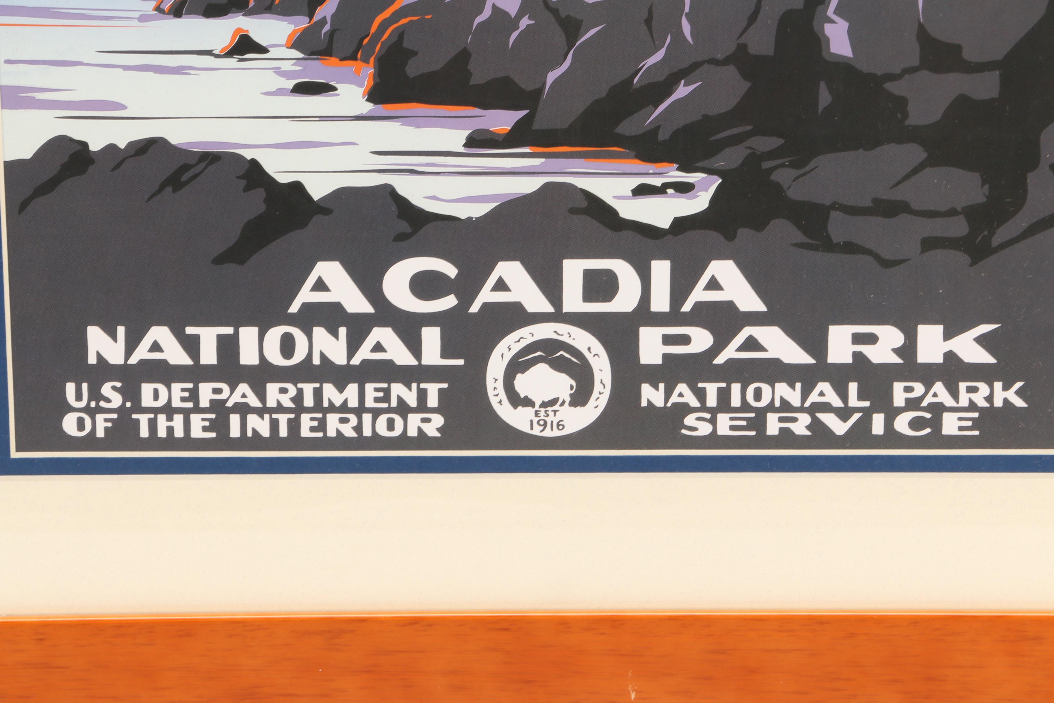 Reproduction Print after WPA Poster for Acadia National Park