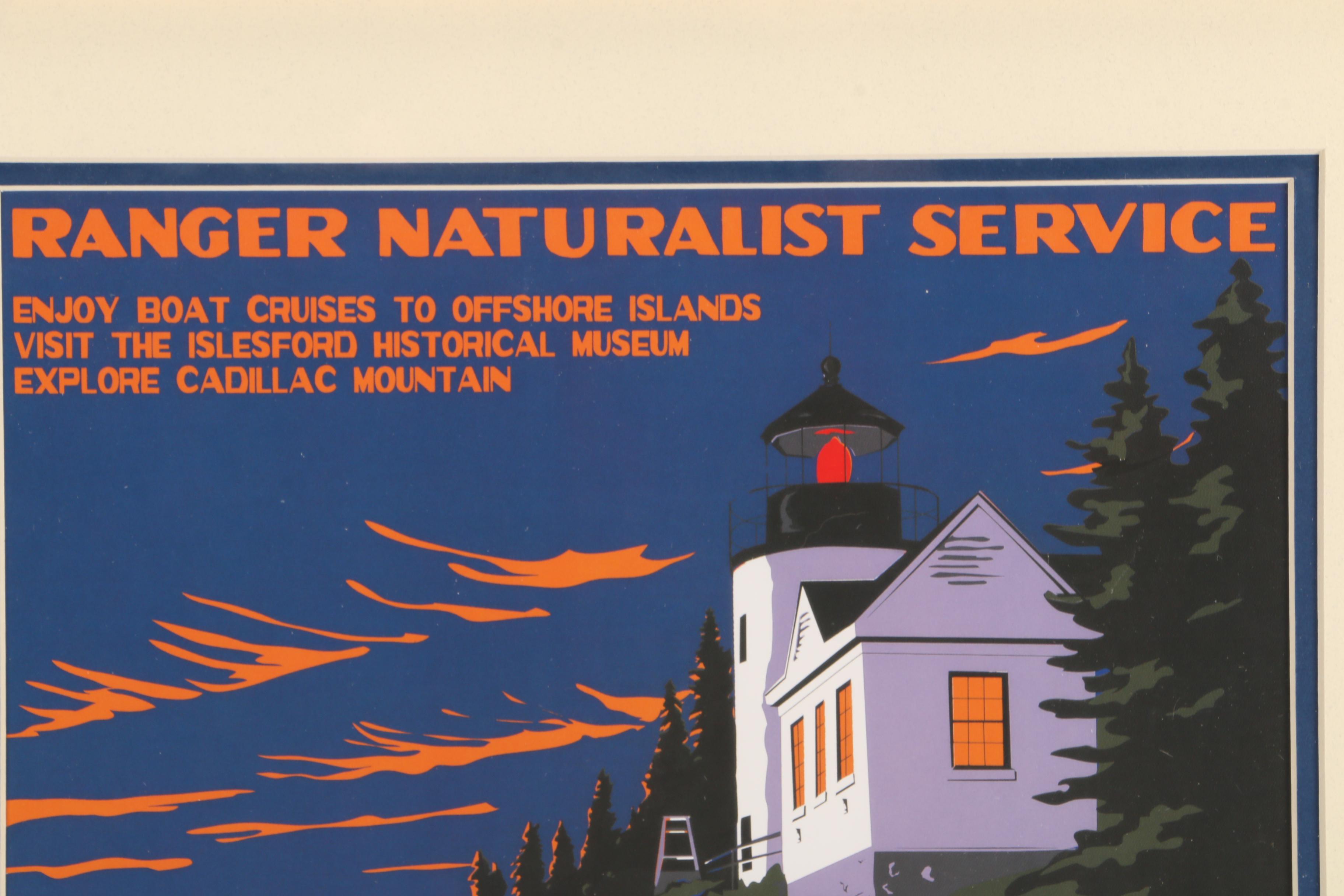 Reproduction Print after WPA Poster for Acadia National Park