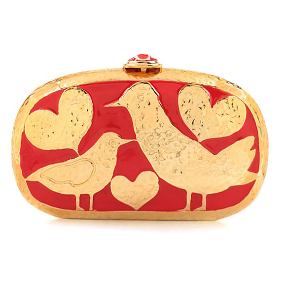 Oscar De La Renta Darjeeling Bird Minaudière