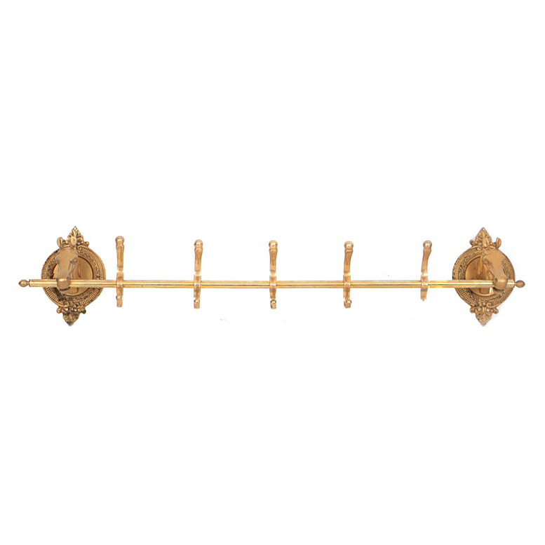 Handcast Brass Horse-Themed Coat Rack for Upper Deck, Ltd. of Fairhaven, MA