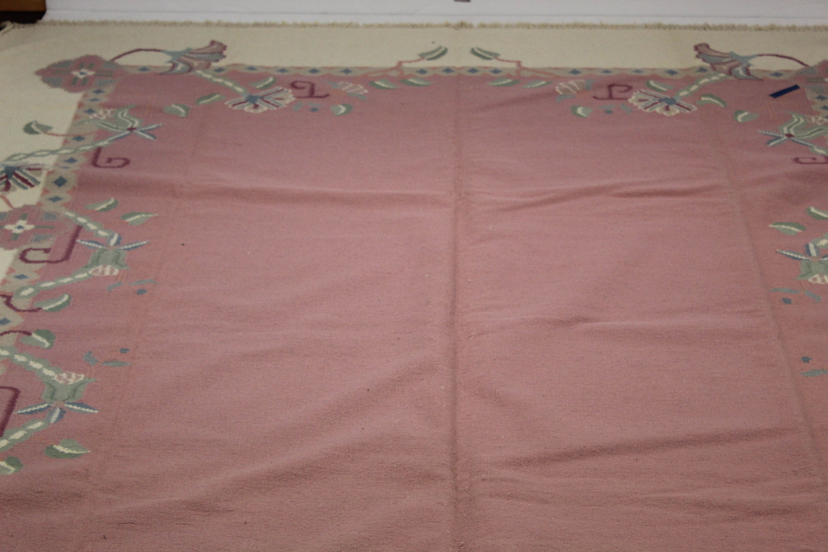 Fine Hand-Woven Indo-Persian Kilim Rug