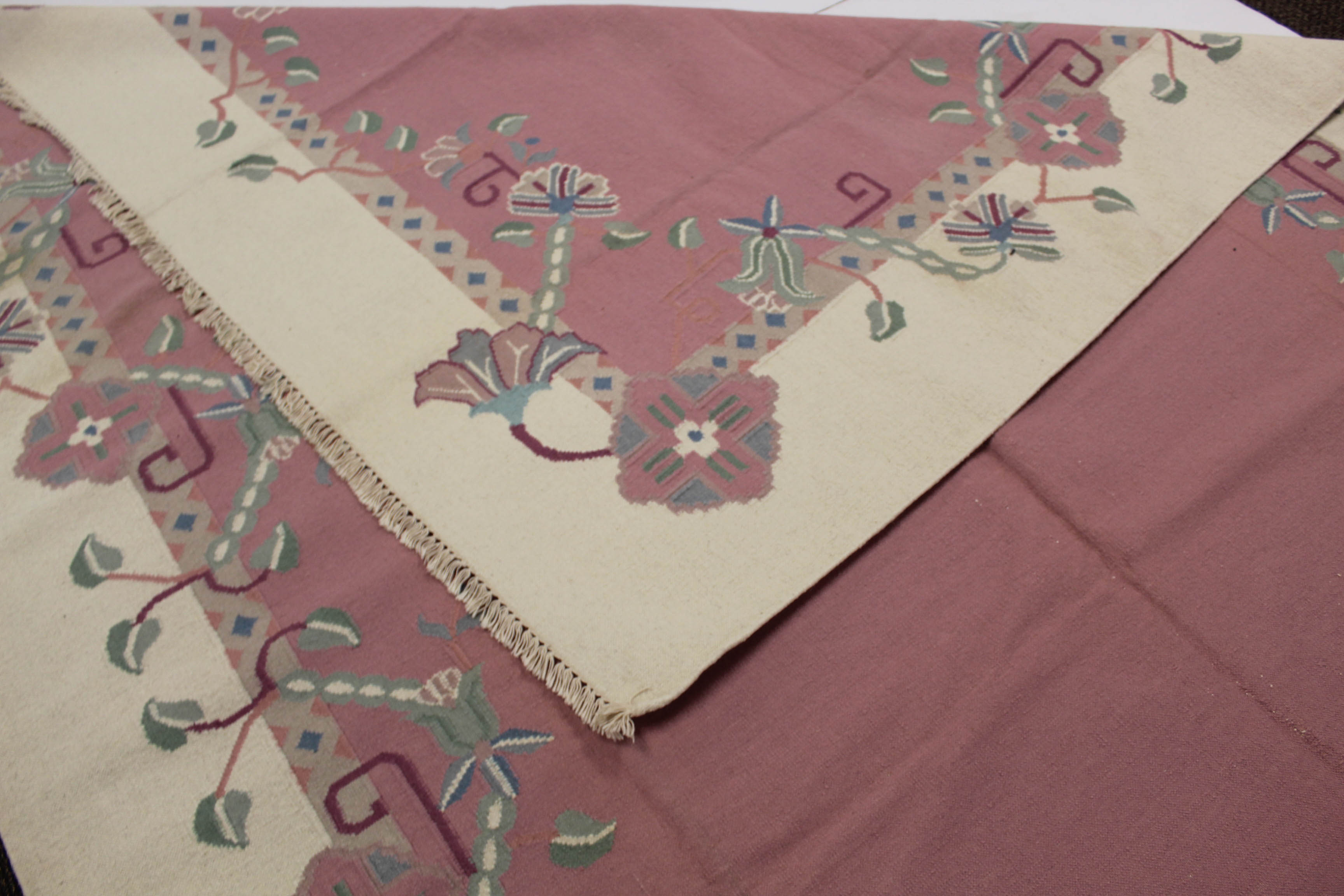 Fine Hand-Woven Indo-Persian Kilim Rug