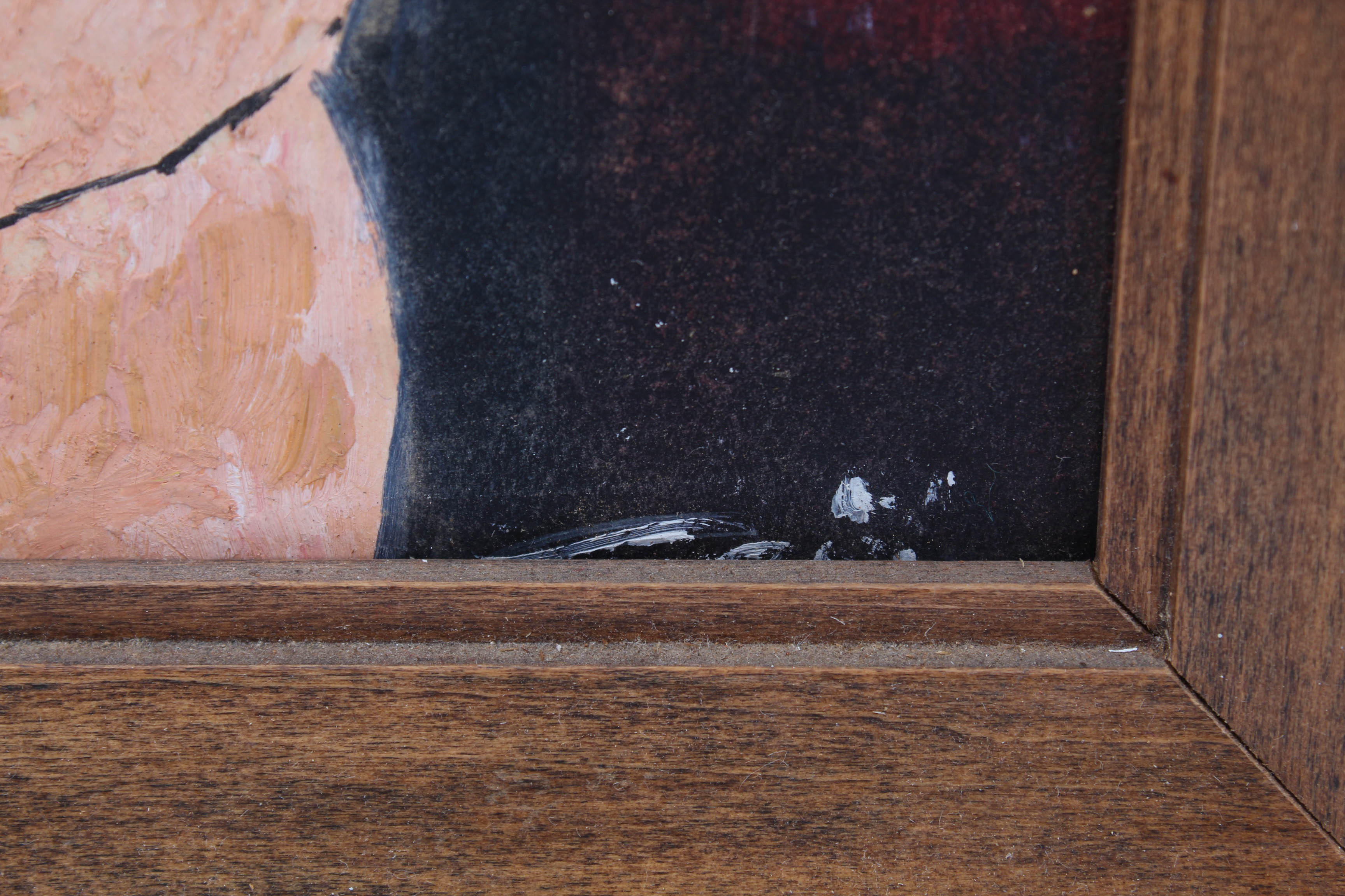 Nude Portrait Oil Painting on Board