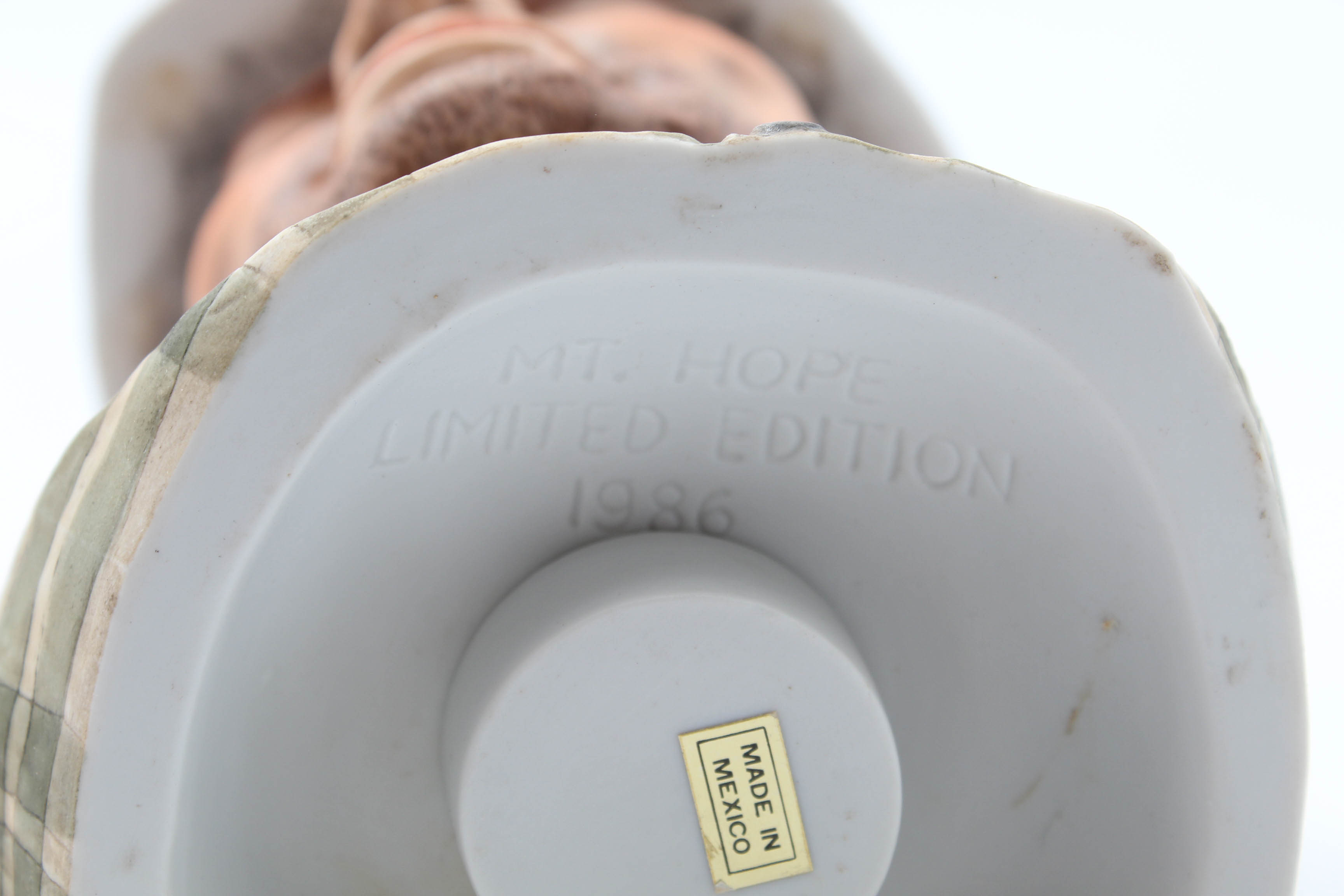 Mt. Hope Limited Edition 1986 Bisque Decanter