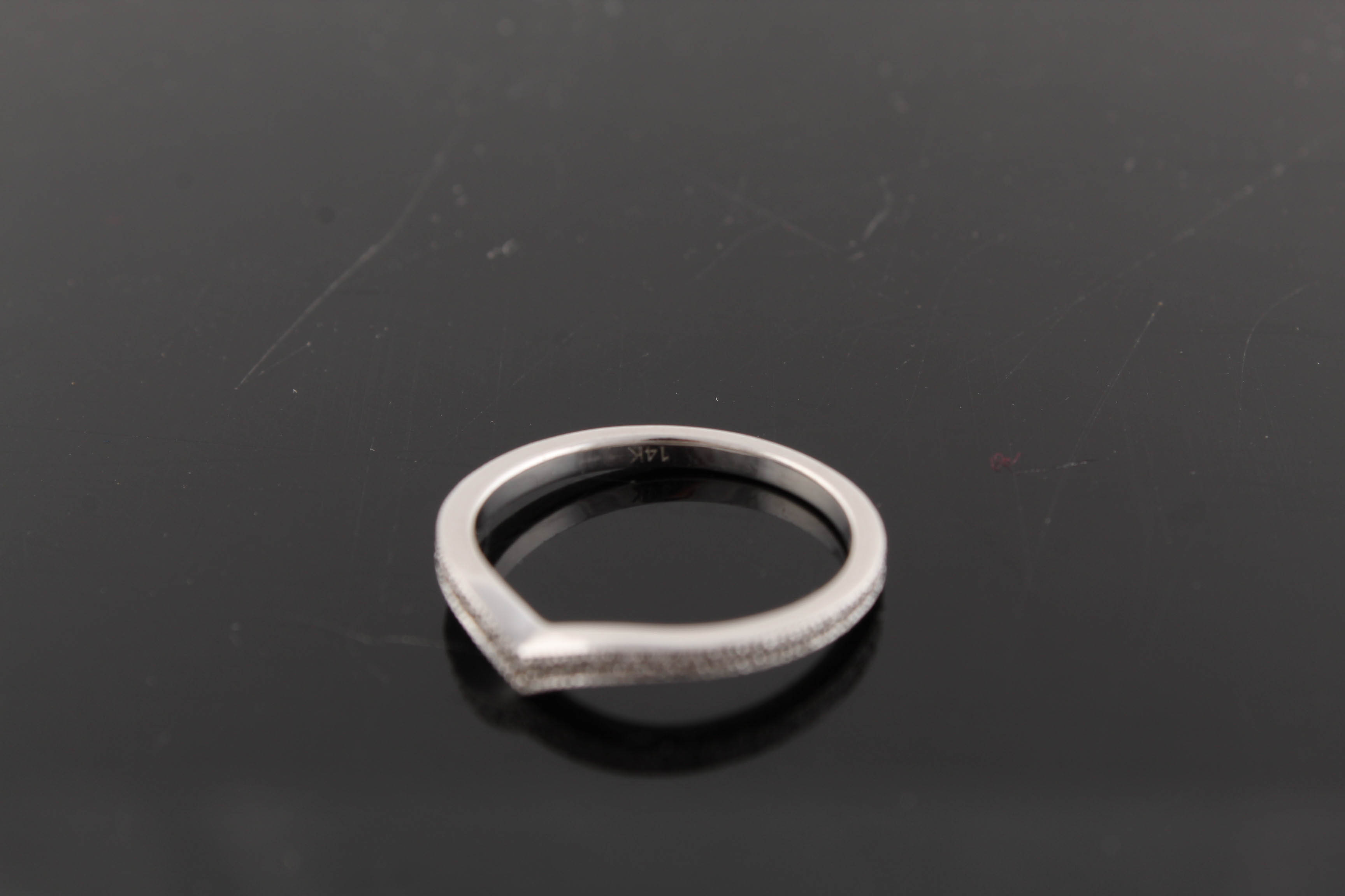 Neil Lane 14K White Gold Diamond Chevron Wedding Band