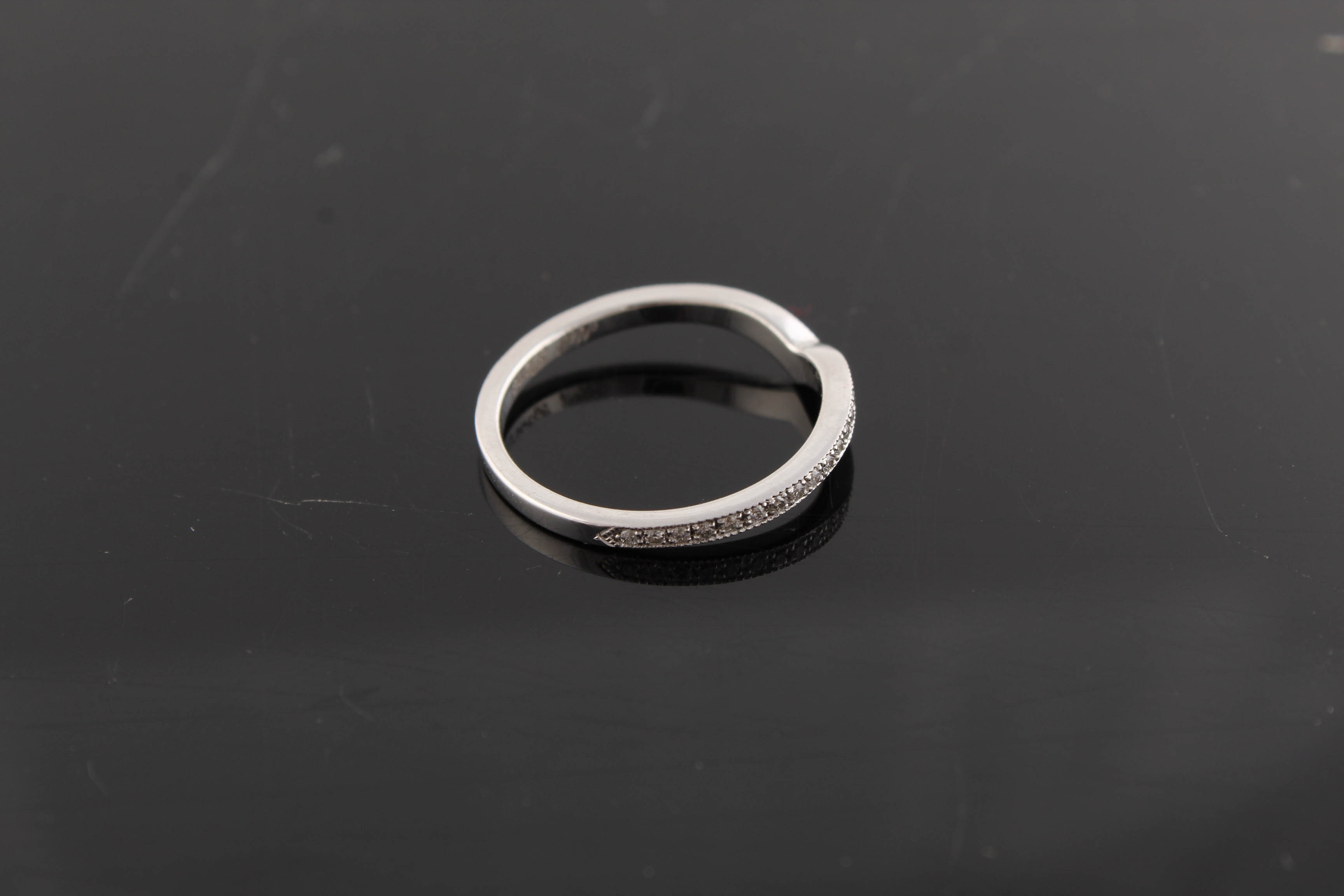 Neil Lane 14K White Gold Diamond Chevron Wedding Band