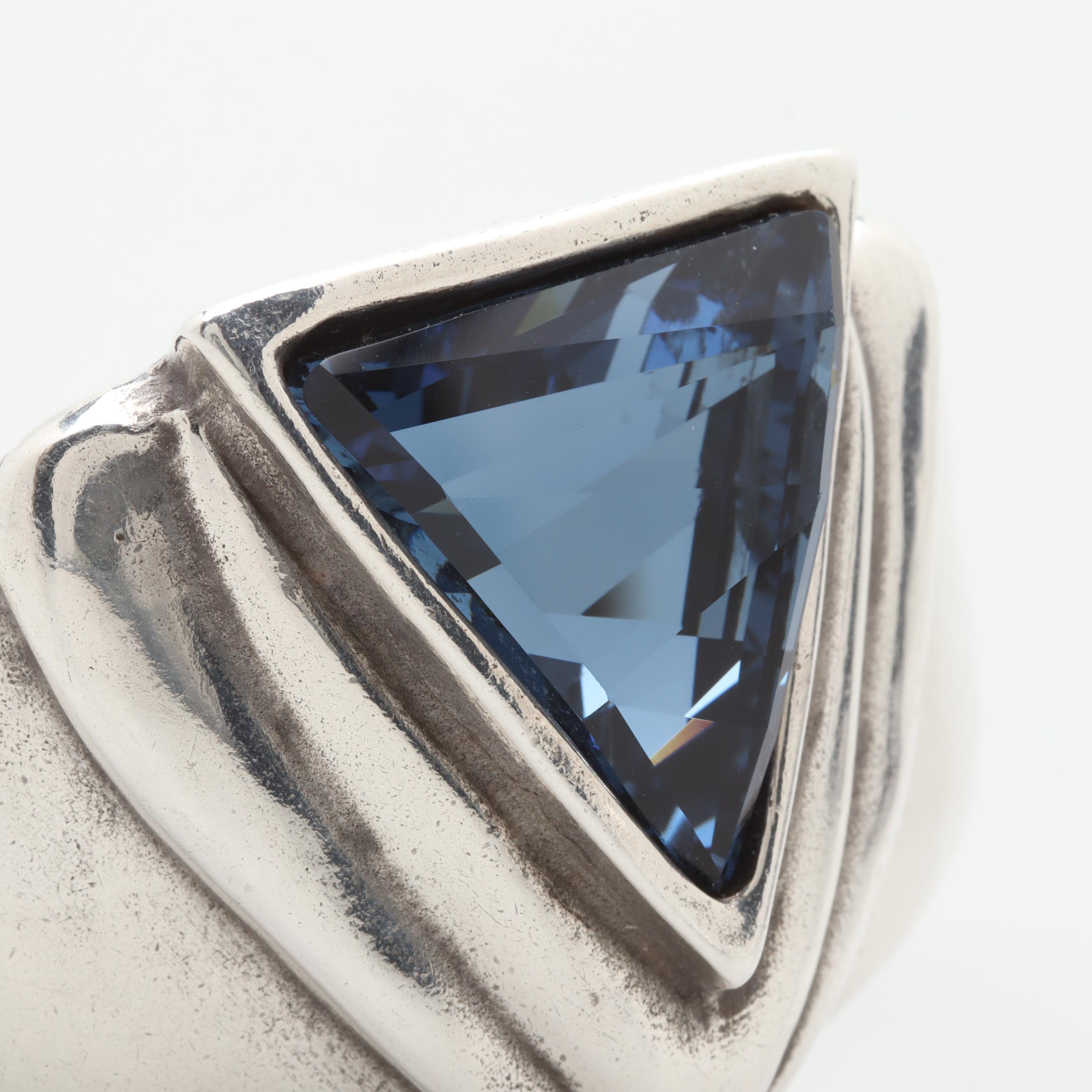 Uno de 50 Silver Tone Metal Glass Bracelet