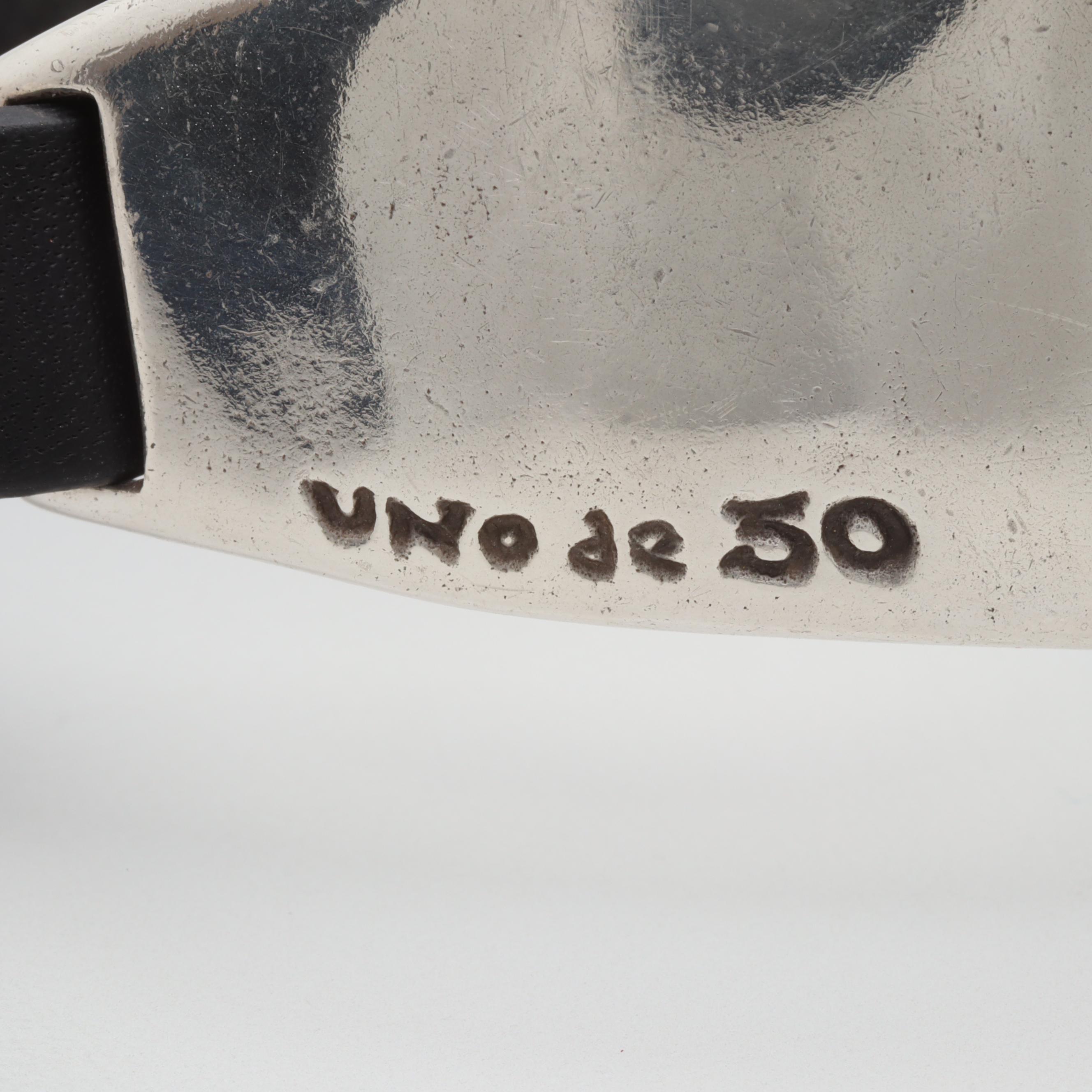 Uno de 50 Silver Tone Metal Glass Bracelet