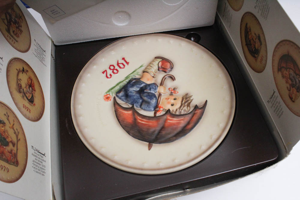 Vintage Hummel Annual Plates in Bas Relief