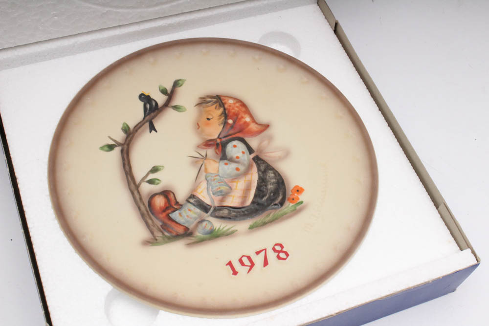Vintage Hummel Annual Plates in Bas Relief
