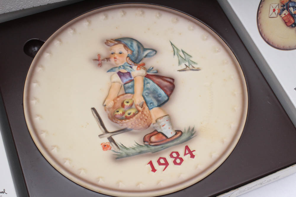 Vintage Hummel Annual Plates in Bas Relief