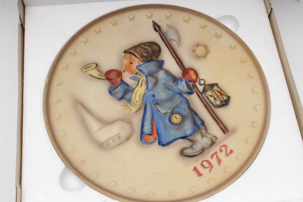 Vintage Hummel Annual Plates in Bas Relief