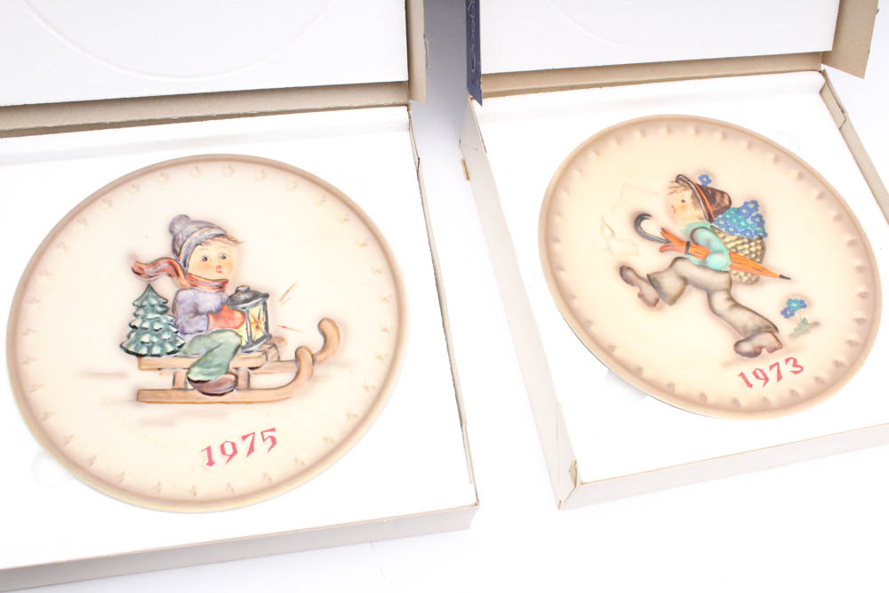 Vintage Hummel Annual Plates in Bas Relief