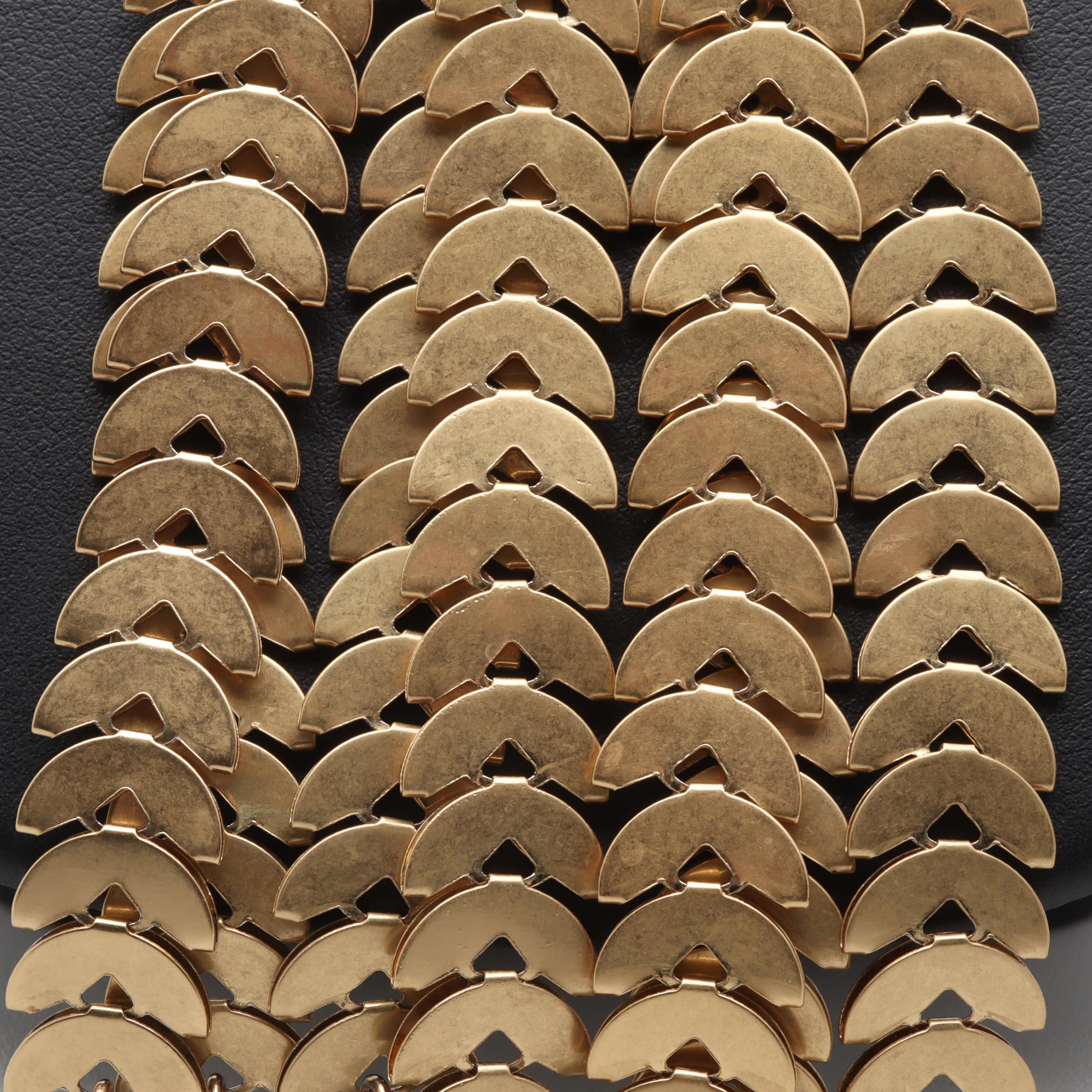 Tory Birch Gold Tone and Silver Tone Sodalite Necklace