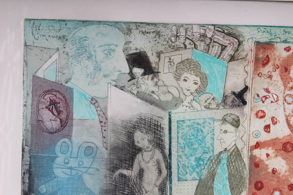 David F. Driesbach Artist Proof Intaglio Print "Mao About Art Fairs"