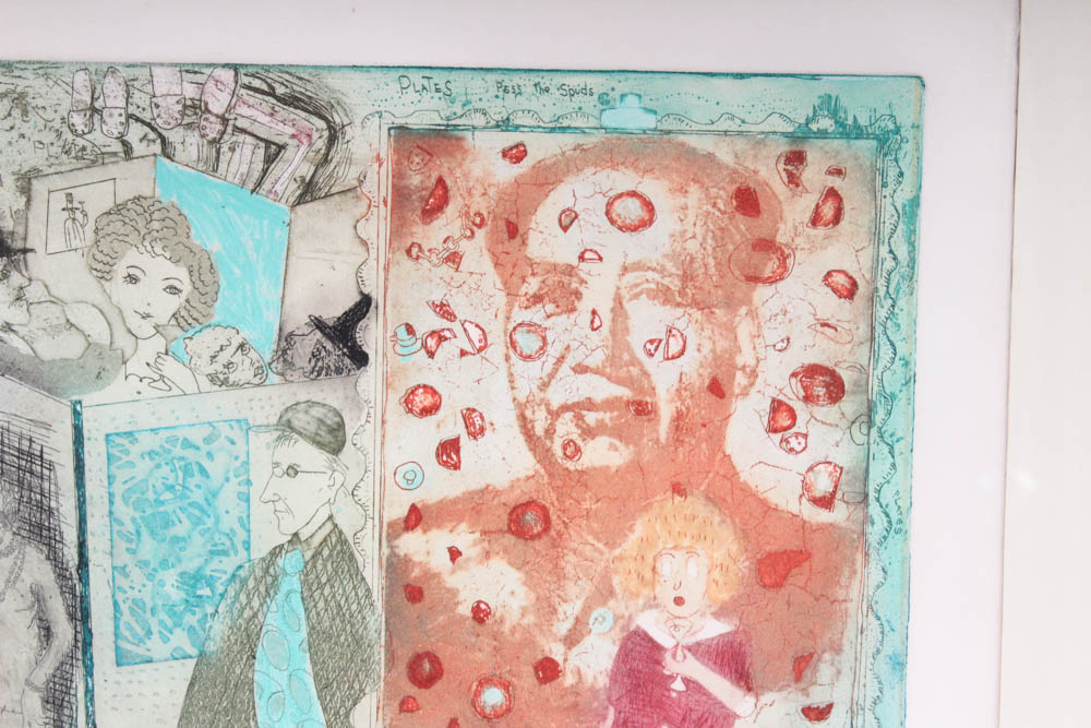 David F. Driesbach Artist Proof Intaglio Print "Mao About Art Fairs"