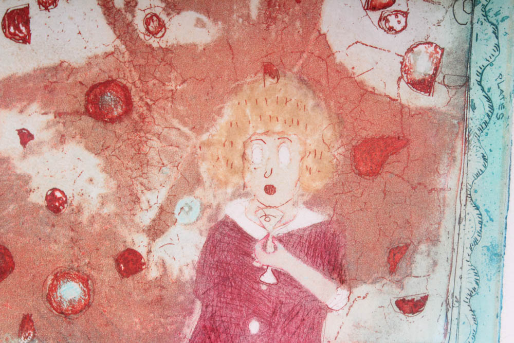 David F. Driesbach Artist Proof Intaglio Print "Mao About Art Fairs"