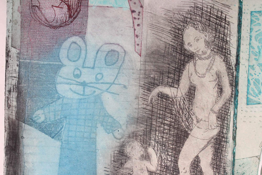 David F. Driesbach Artist Proof Intaglio Print "Mao About Art Fairs"