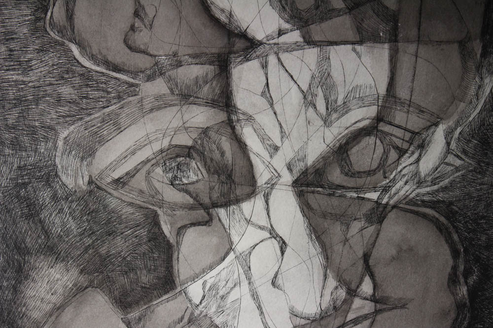 Kryssi Staikidis Artist Proof Stone Lithograph "On Prayer"