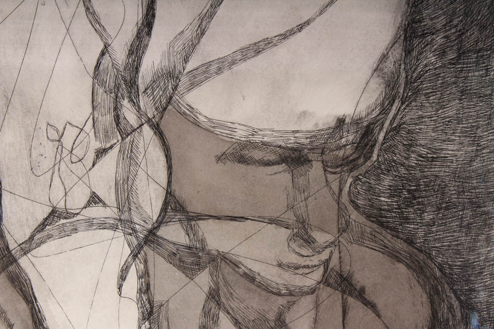 Kryssi Staikidis Artist Proof Stone Lithograph "On Prayer"