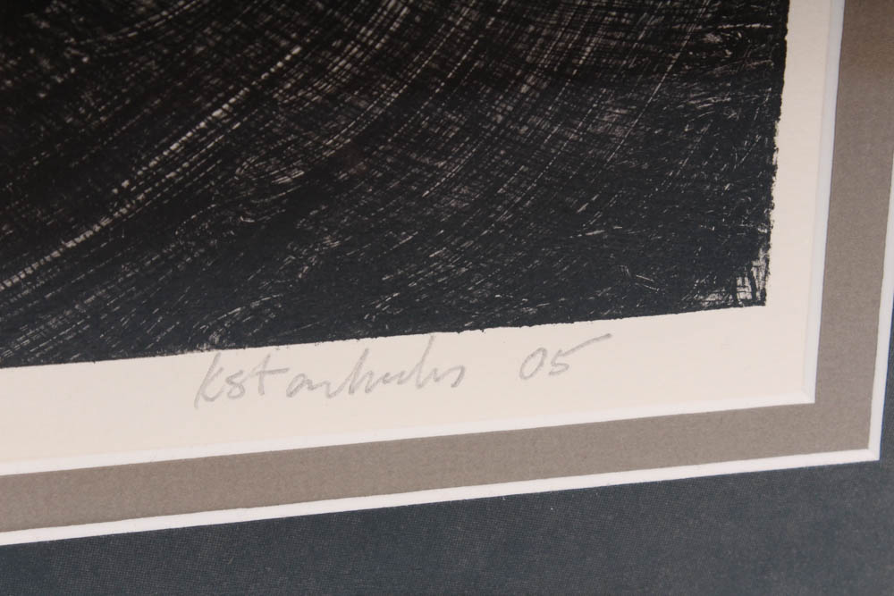 Kryssi Staikidis Artist Proof Stone Lithograph "On Prayer"