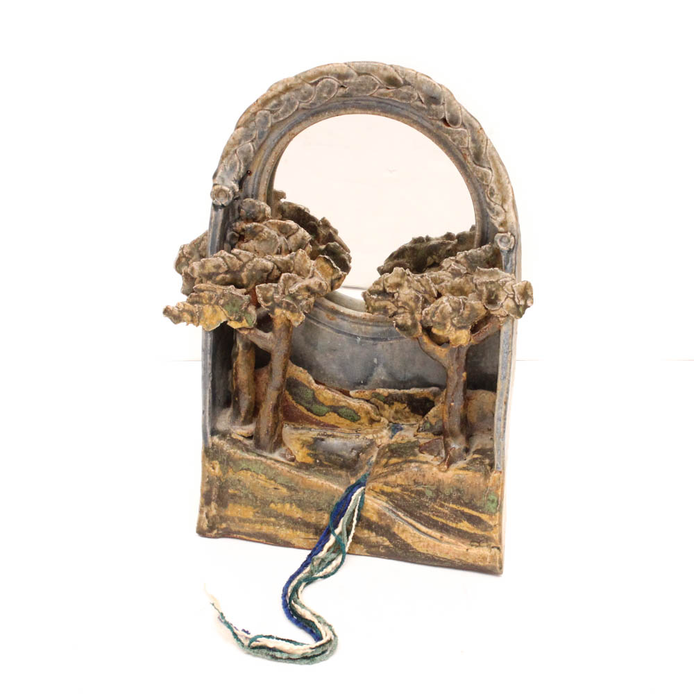 Art Pottery Wall Mirror