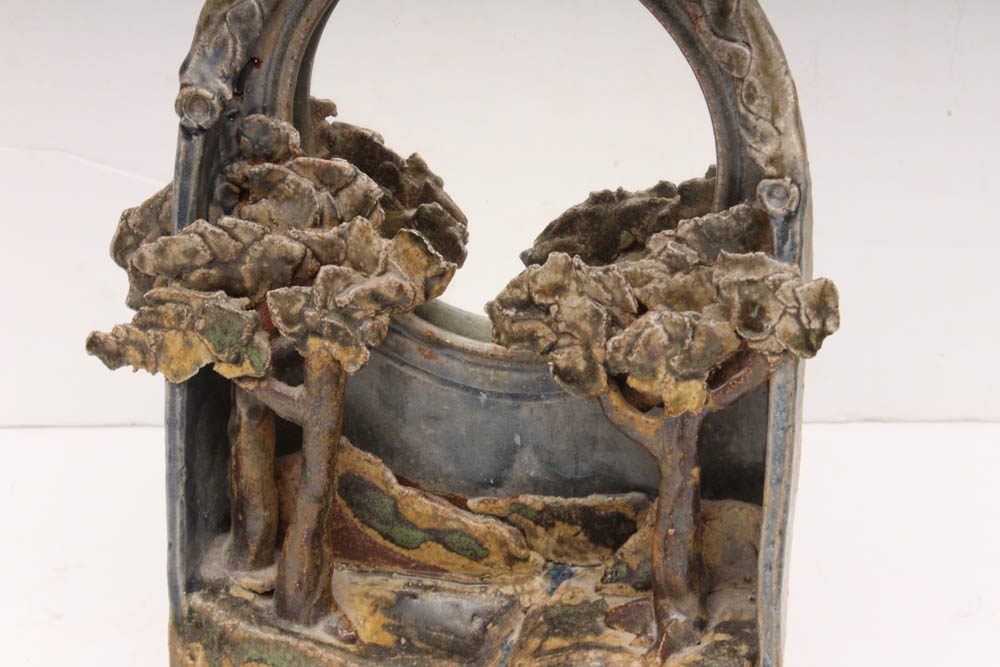 Art Pottery Wall Mirror