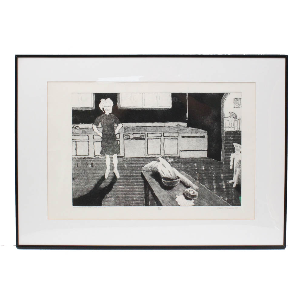 Chris Bering 1988 Lithograph "Morning of the Day After"