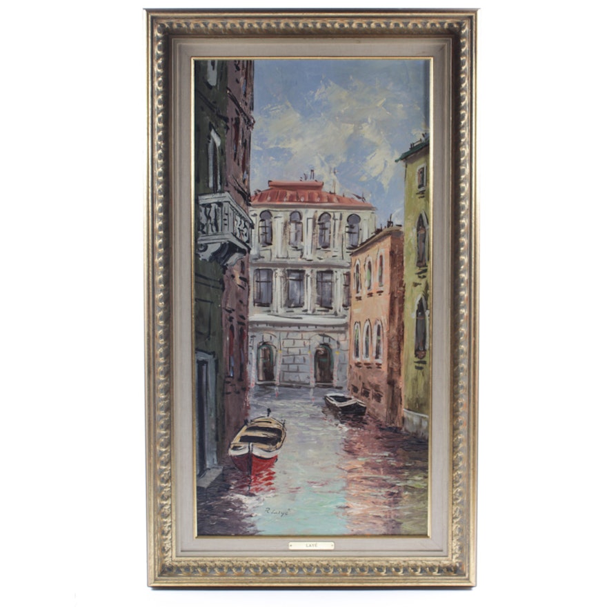 Robert Heyer-Hayes Oil Painting of Venice