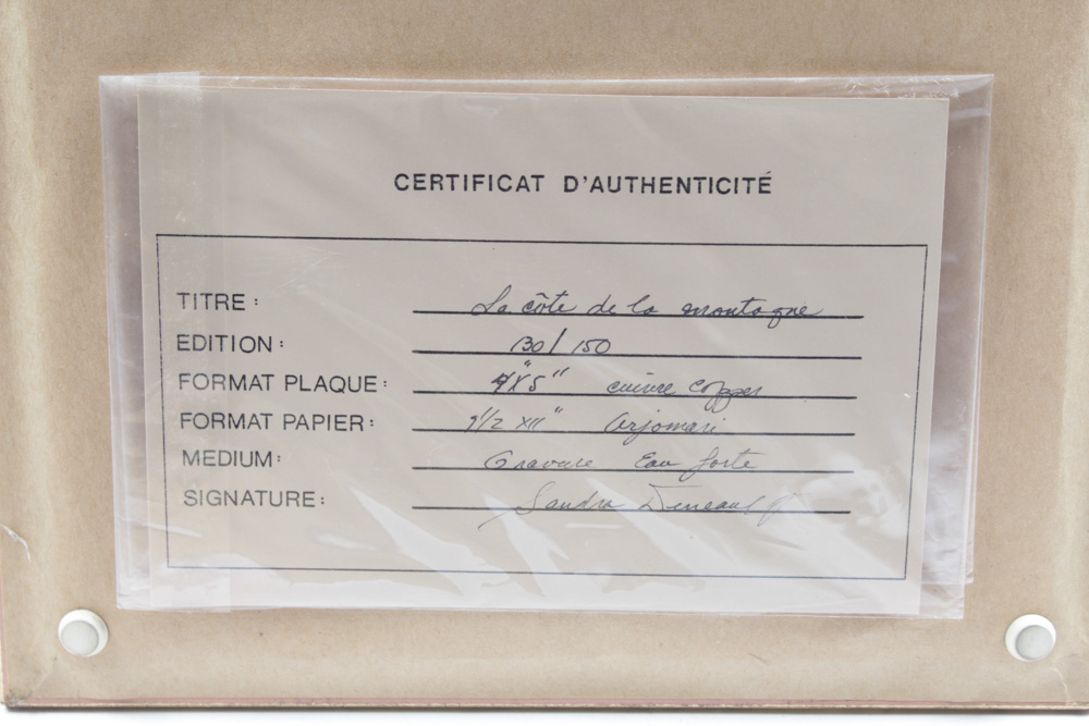 Vintage Signed Gravure Prints of European Cities