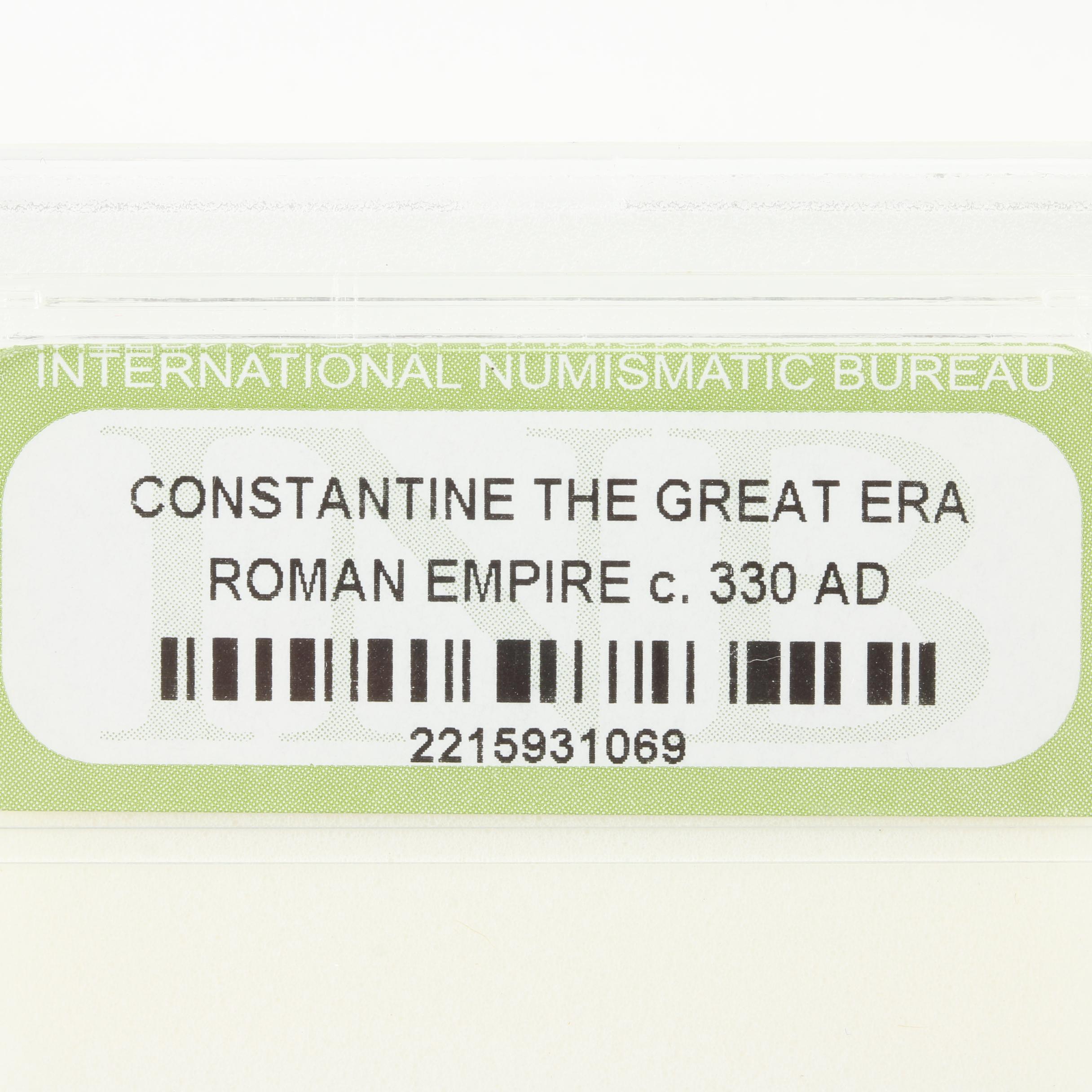 Four Encapsulated Ancient Roman Imperial Bronze AE4 Coins