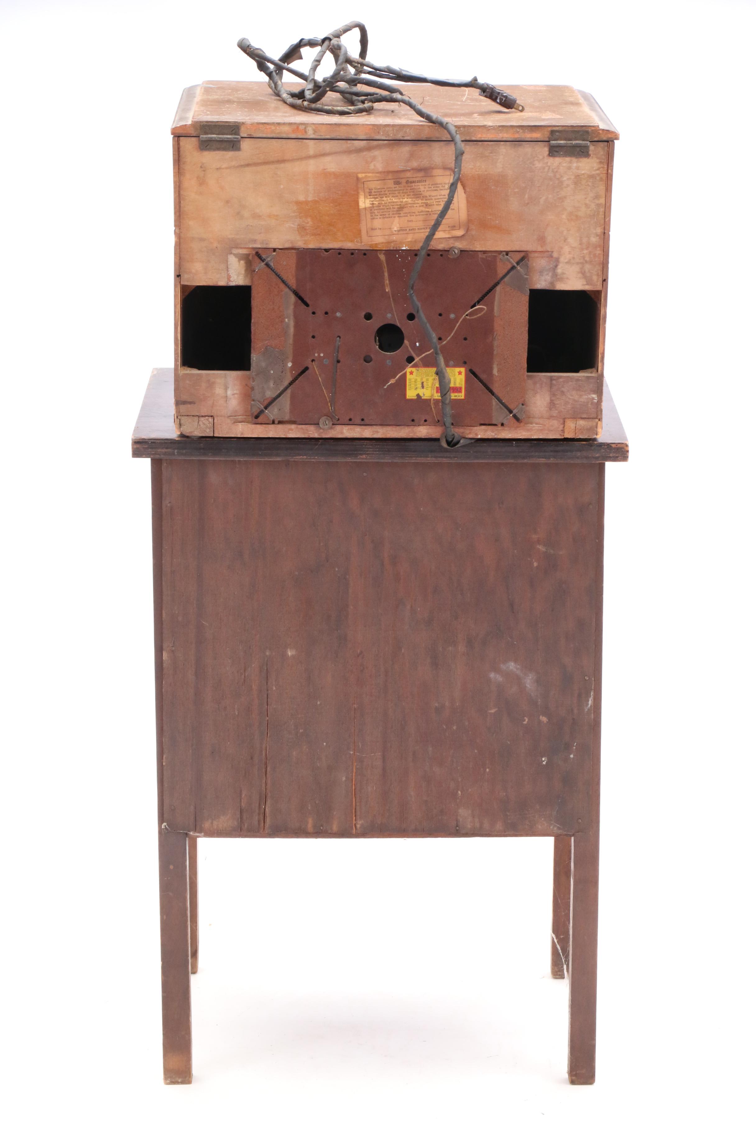 Vintage "Trutone" Radio and Cabinet