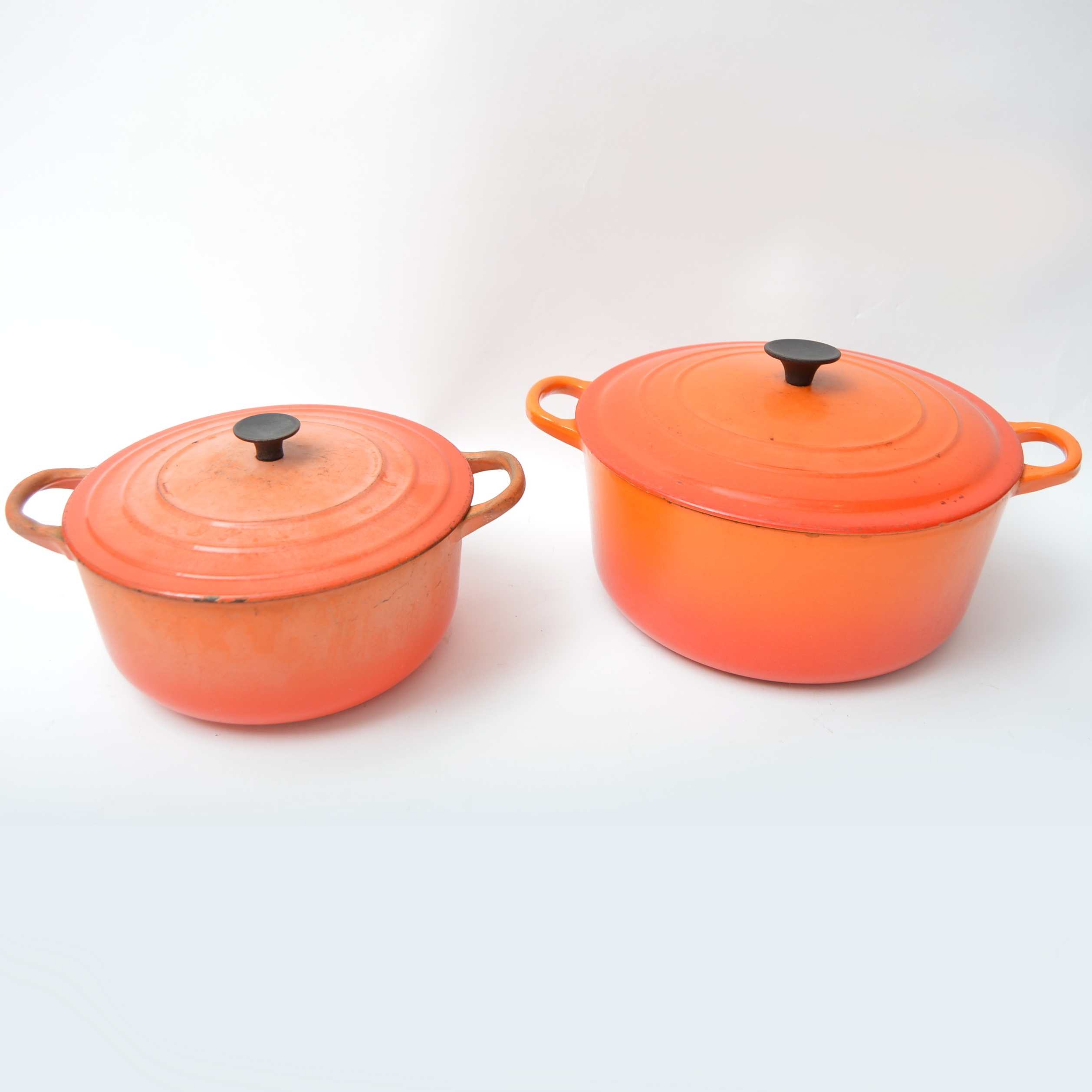 Original Le Creuset Enameled Cast Iron Cookware in Flame