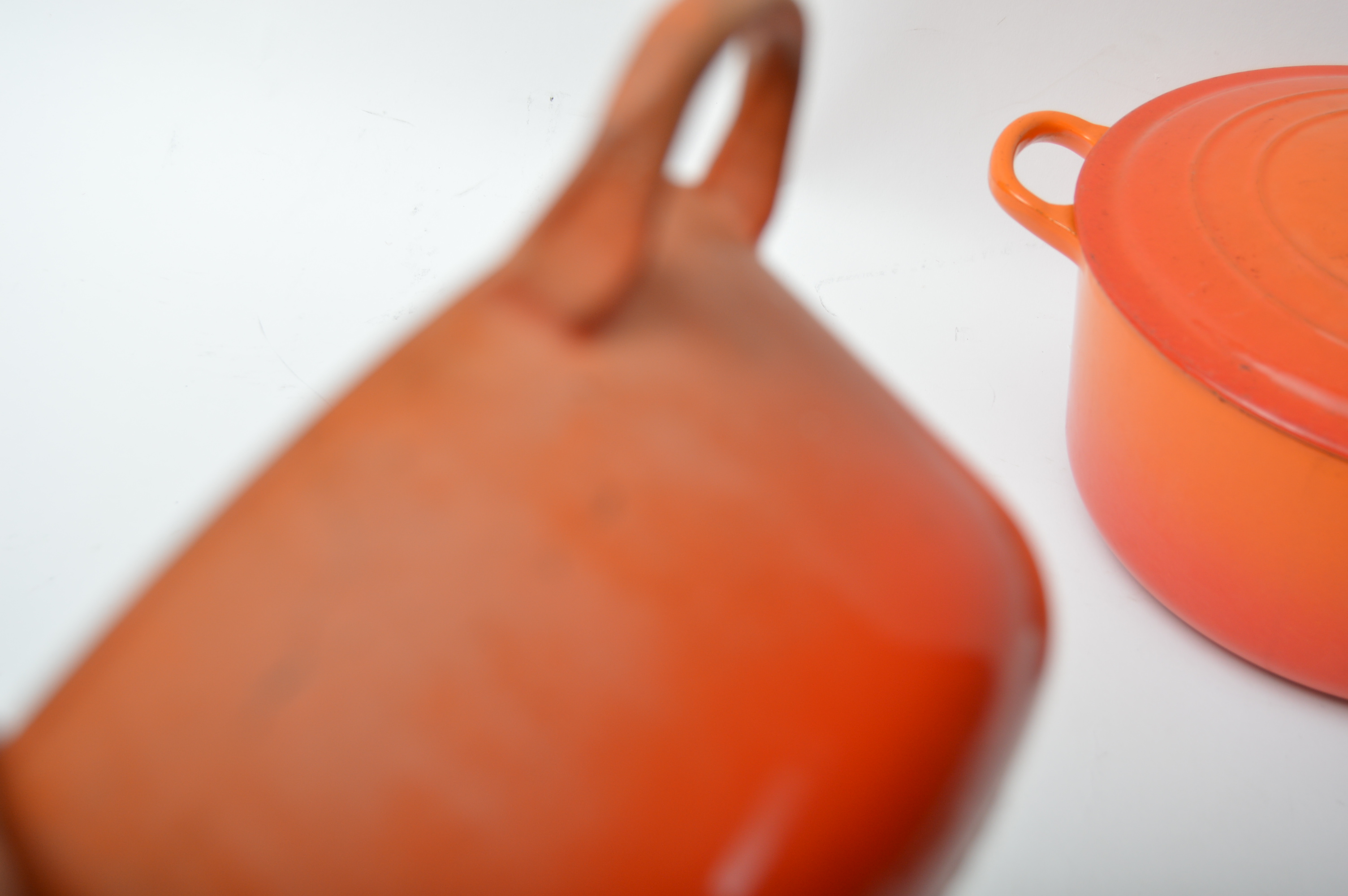 Original Le Creuset Enameled Cast Iron Cookware in Flame