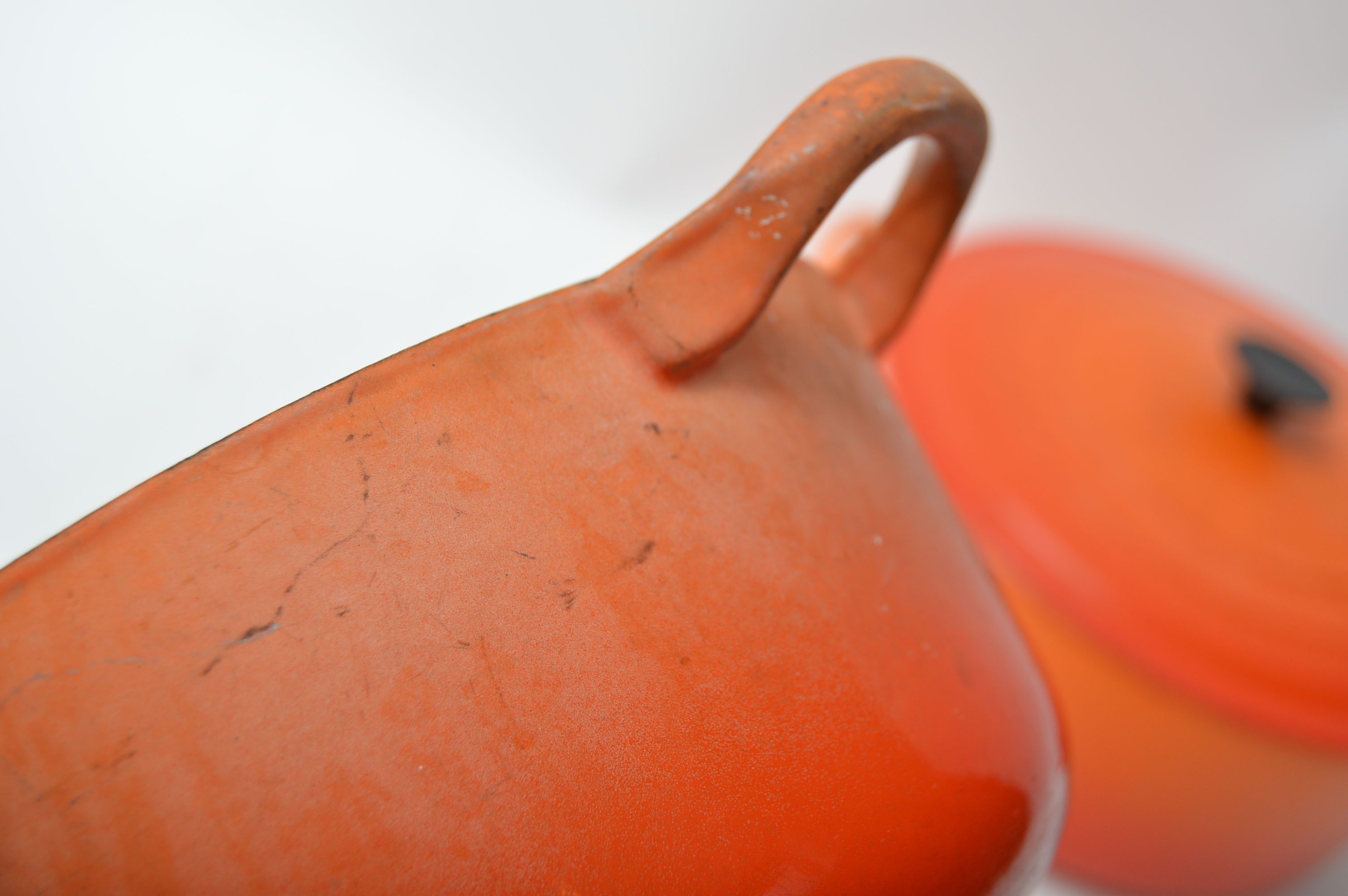 Original Le Creuset Enameled Cast Iron Cookware in Flame